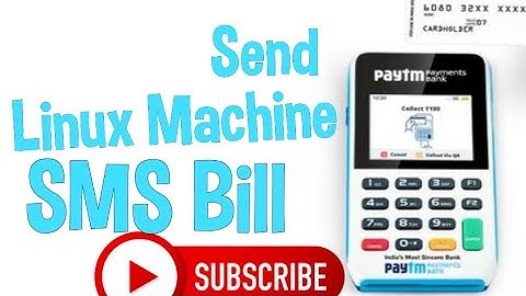 How to Send SMS Receipt in Linux Machine | Bill Copy | Paytm