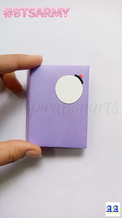 BTS Mini diary💜 | BTS easy craft #aspirationarts #bts #shorts #btsshorts