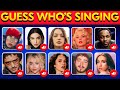 GUESS WHO'S SINGING? 🎤 2025 Famous Celebrity Edition | Music Quiz