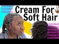 Conditioning Hair Mask DIY on Natural Hair 4c | Using 1 Ingredient Coconut Cream