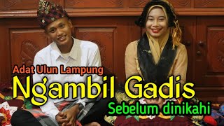 Adat Lampung Tulang Bawang, Acara Mosok Majeu Sebelum Ijab Kabul.