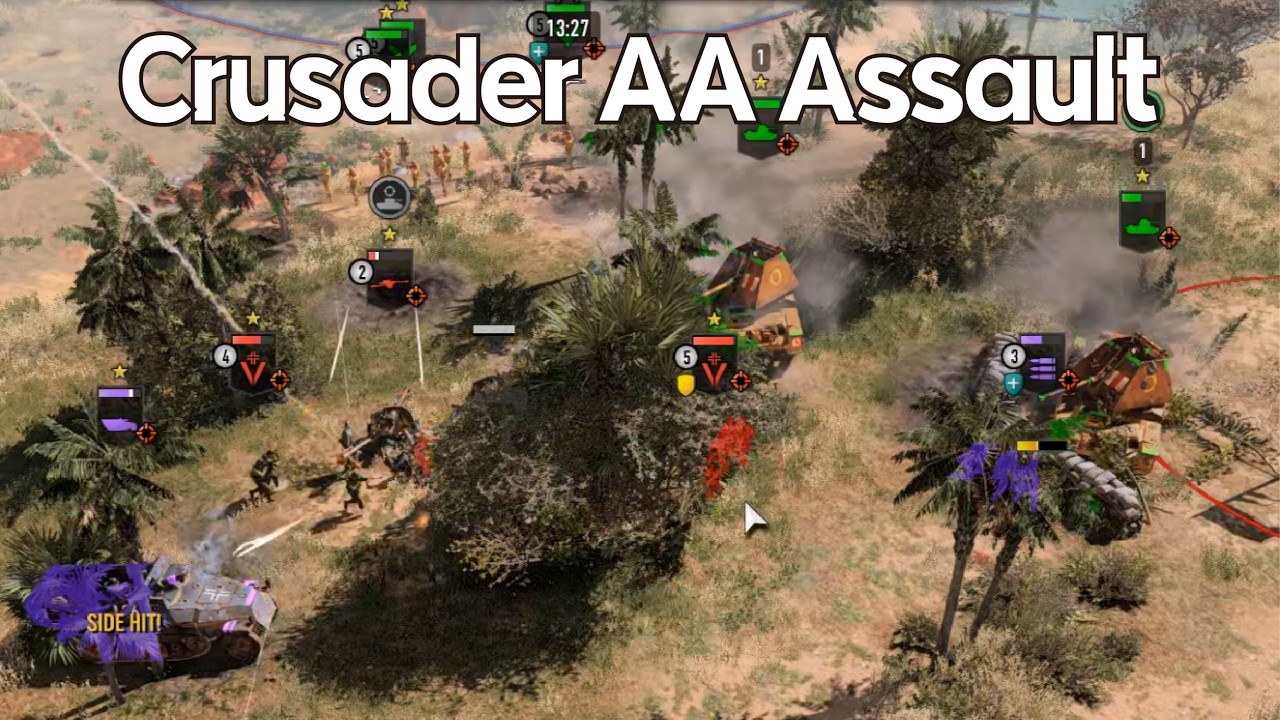 Crusader AA Assault - British Forces 4v4 - Company of Heroes 3