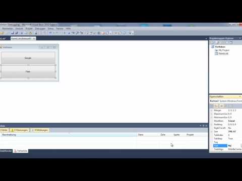 Microsoft Visual Basic 2010 Express Tutorial #003 -Verlinken [Deutsch]-[HD]