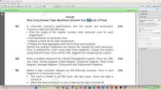 Object Oriented Analysis & Design #bput #MCA Previous Year Question Paper.