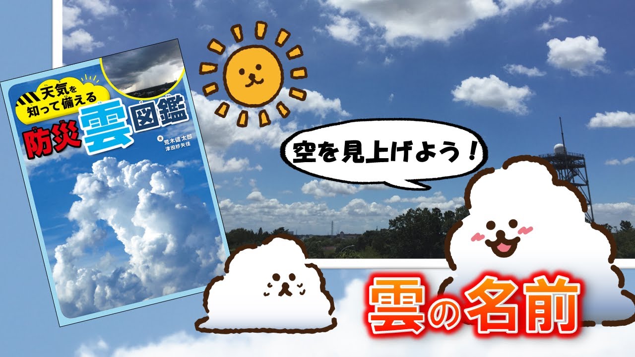 雲の名前 天気を知って備える防災雲図鑑 荒木健太郎 津田紗矢佳 Youtube 雲の名前 天気を知って備える防災雲図鑑 荒木健太郎 津田紗矢佳 Youtube