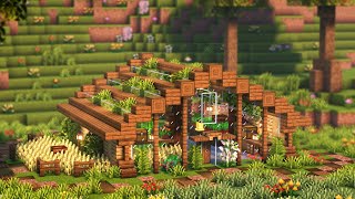 Minecraft 1.19: How to Build A Simple Greenhouse I Relaxing Tutorial