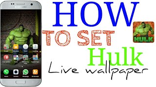 'TECHNO GAMES' How to set hulk live wallpaper with 3D effects screenshot 4