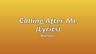 Video thumbnail of "Calling After Me - Wallows (Lyrics)"