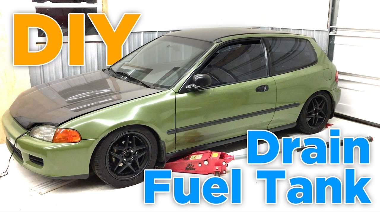 How To: Honda Civic Gas Tank Drain Plug - YouTube