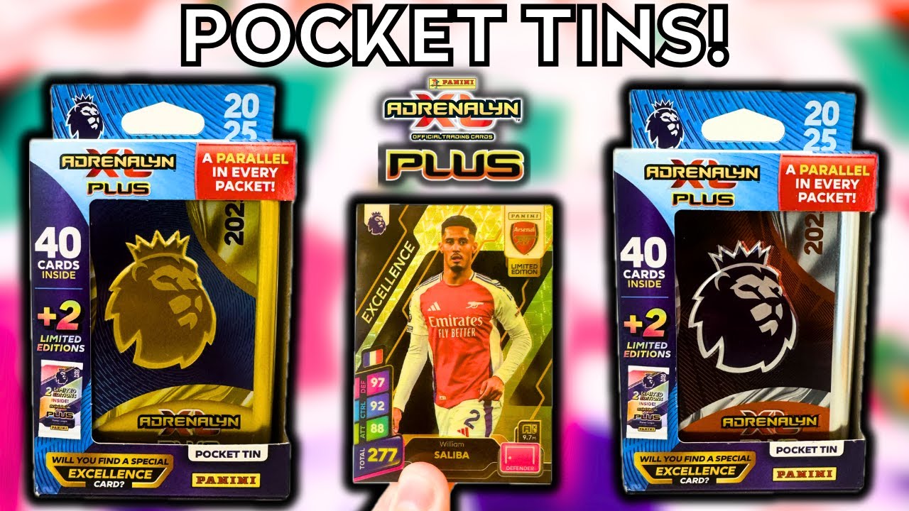 RARE EXCELLENCE CARD HIT! | PANINI ADRENALYN XL PLUS PREMIER LEAGUE 2025 | DOUBLE POCKET TIN OPENING