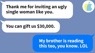 【Apple】My brother's wife looks down on me and tries to make me pay $30,000 to come to their wedding
