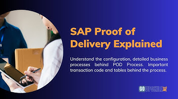 SAP Proof of Delivery Explained in Baby Steps