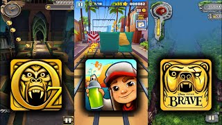 Temple Run Oz Vs Subway Surfers Venice Beach Vs Temple Run Brave - Endless Run Game Play screenshot 2