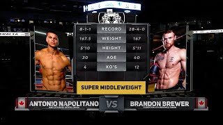 Brandon Brewer VS Antonio Napolitano 2 | Full Fight | 3LP