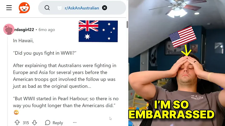 American reacts to "What's the dumbest thing an American has ever said to you?" Australian Edition