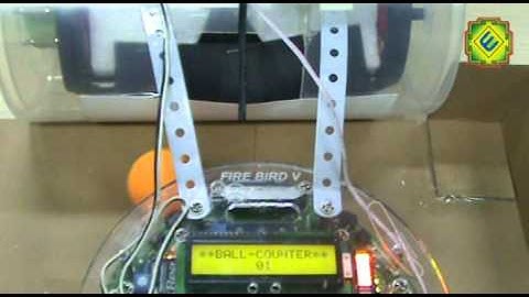 Ball Counter using FireBird V P89V51RD2 Robot