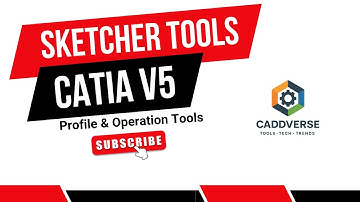 CATIA V5 R20 Sketcher Profile & Operation Tools Explained | Complete Tutorial for Beginners