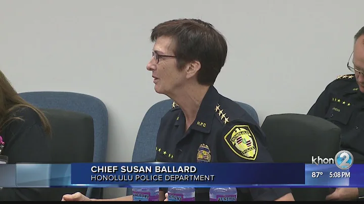 Police commissioner asks Chief Susan Ballard how H...