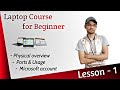 Laptop basics- ( Ports & Microsoft account) | Tips | Lesson - 1 | HINDI