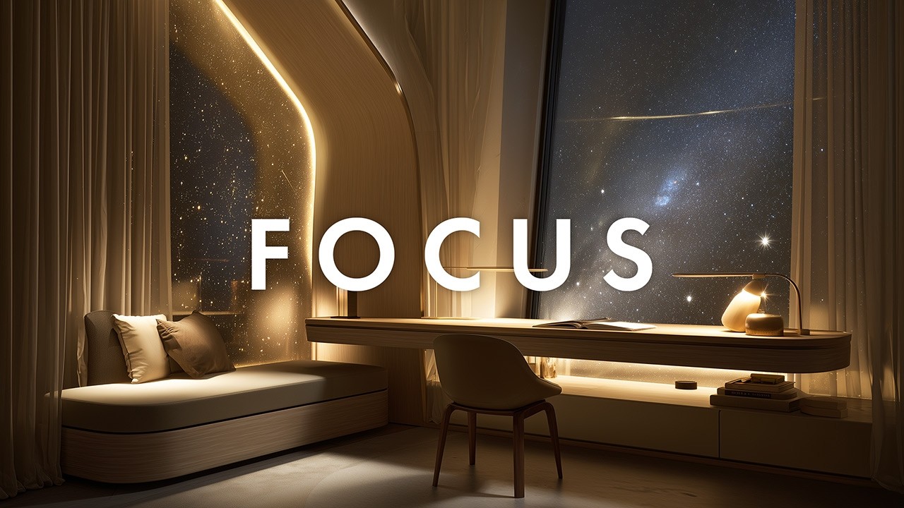 作業用BGM  60分｜宇宙ラウンジで集中が続くアンビエント｜Window Nook 001 Sagittarius Lounge