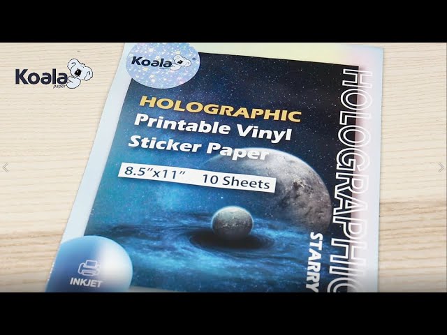 Koala Holographic Sticker Paper for Inkjet Printer Starry 10