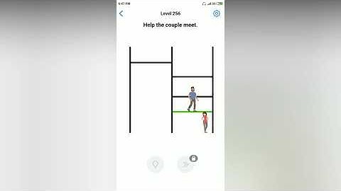 Easy Game - Help the couple meet - Level 256 solution