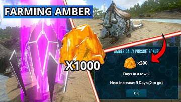 FARMING AMBER WITH DIFFERENT METHODS |EP-4| Ark Survival Evolved Mobile