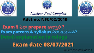 NFC 2021||Exam pattern and syllabus|How to prepare for exam||Stipendiary trainee cat-2||in telugu