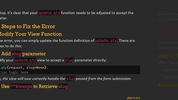 Resolving the update_qty() Unexpected Keyword Argument Error in Django