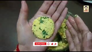 How to make Kalmi Vada - Kalmi Vada Recipe - Chana Dal Cut Vada Recipe - Dal Vada