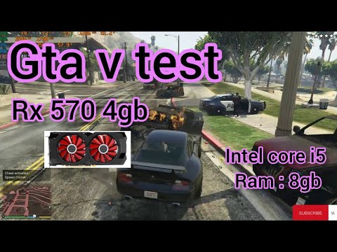 GTA V Test on RX 570 4GB | Intel Core i5 | 8GB RAM