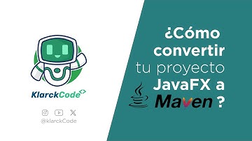 Como convertir un proyecto JavaFX core a Maven