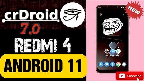 Redmi 4X- crDroid 7.0 OFFICIAL ANDROID 11(R) | DOLBY ATMOS | Beast Rom | Best Customized Rom, Review