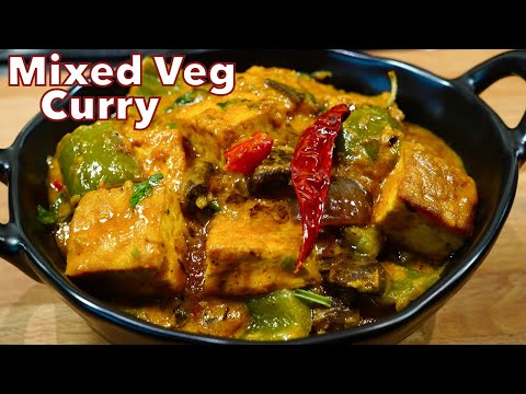 MIX VEGETABLE RECIPE WITH TOFU VEGAN  Tofu Curry With Veggies