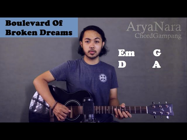 Chord Gampang (Boulevard Of Broken Dreams - Green Day) by Arya Nara (Tutorial Gitar) Untuk Pemula class=