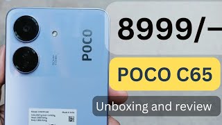 POCO C65 unboxing and review || best smartphone under 9000