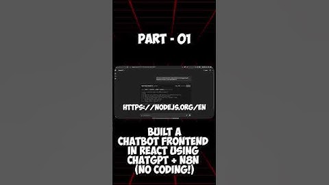 I Built a Chatbot Frontend in React using ChatGPT + n8n (No Coding!) | Part 1
