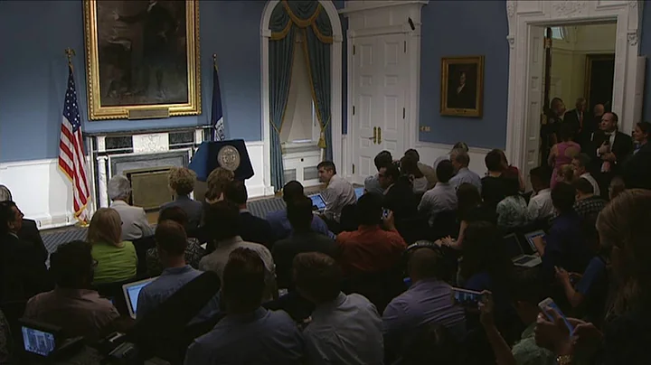 Mayor de Blasio Hosts Press Conference