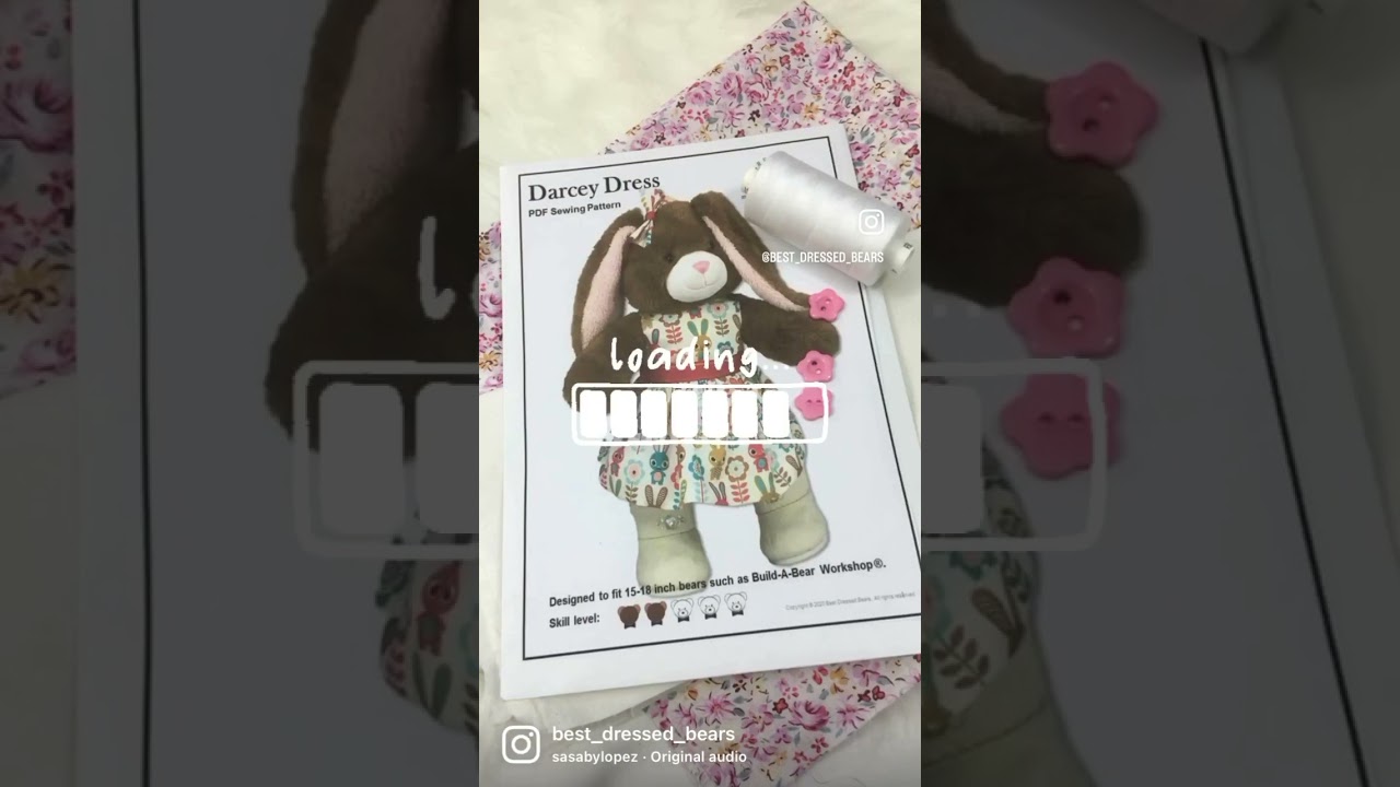 Make a teddy bear dress with me