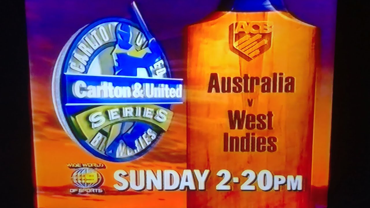 Channel Nine Cricket Australia vs West Indies Carlton & United Series ...