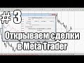 Урок 3. Как открывать сделки и отложенные ордера в MetaTrader?