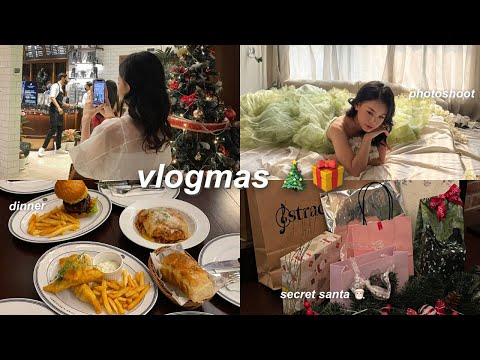 VLOGMAS🎄🎅🏻: early xmast dinner, photoshoot, gifts, going out