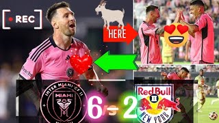 Lionel Messi & Suarez Hattrick Goals 🔥❤️ Inter Miami vs NY Red Bulls 6-2 Highlights #messi #ronaldo