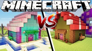 FAIRY HOUSE VS MERMAID HOUSE - Minecraft