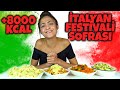 İTALYAN FESTİVALİ CHALLENGE!-Fettucini,Tortellini,Fusilli Rottini,Orechiette.. (+8000 KCAL)