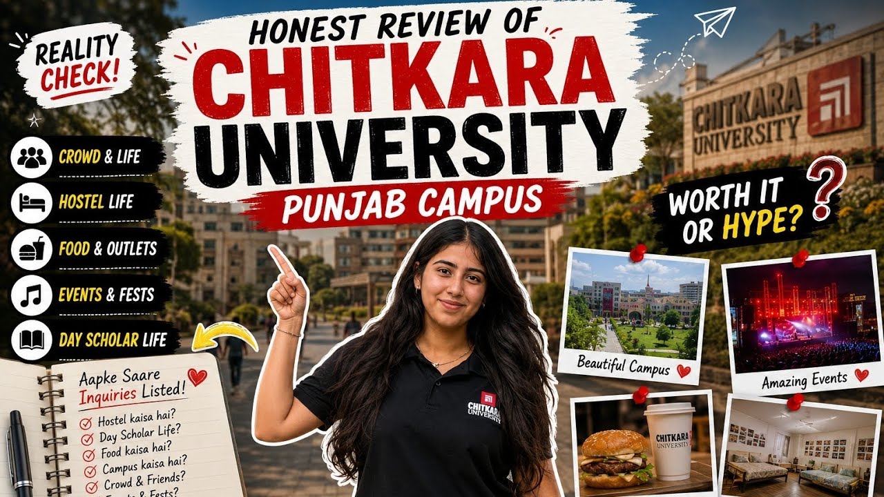 Honest Review of Chitkara University 🎓|•CSE•BBA•Hostel•Food•Events #chitkarauniversity #review 