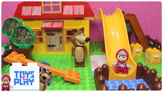 Masha et Michka maison avec piscine - Jouets pour enfants en français