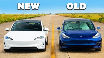 New Tesla Model 3 Performance v Old: DRAG RACE