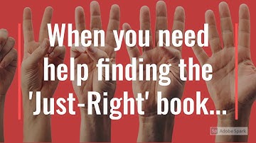 The FiveFinger Tip for Choosing a Just-Right Book