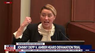 Amber Heard: Johnny Depp beat me before James Corden show appearance | LiveNOW from FOX